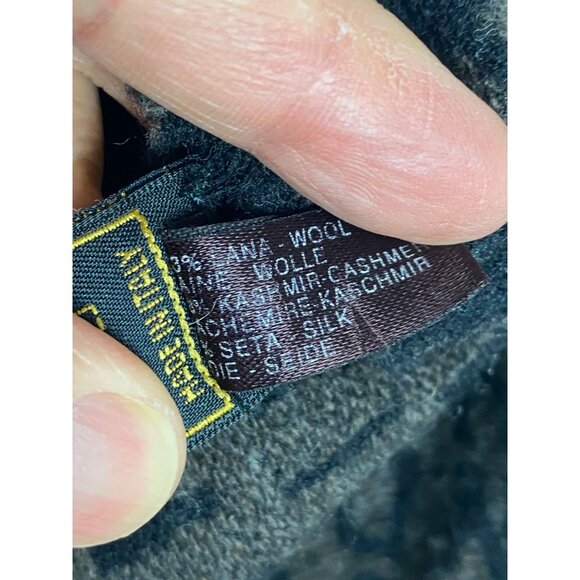 Vintage Fendi Foulard Fendi Roma Monogram Wool/Silk Scarf Made in Italy F302 - Picture 6 of 8